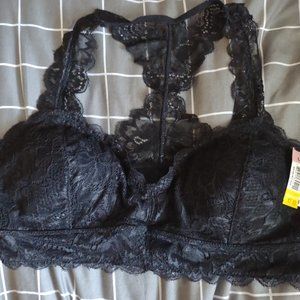 Black lace bra
